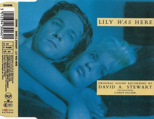 DAVID STEWART + CANDY DULFER CD SINGLE LILY WAS HERE, Ophalen of Verzenden, Zo goed als nieuw, Pop