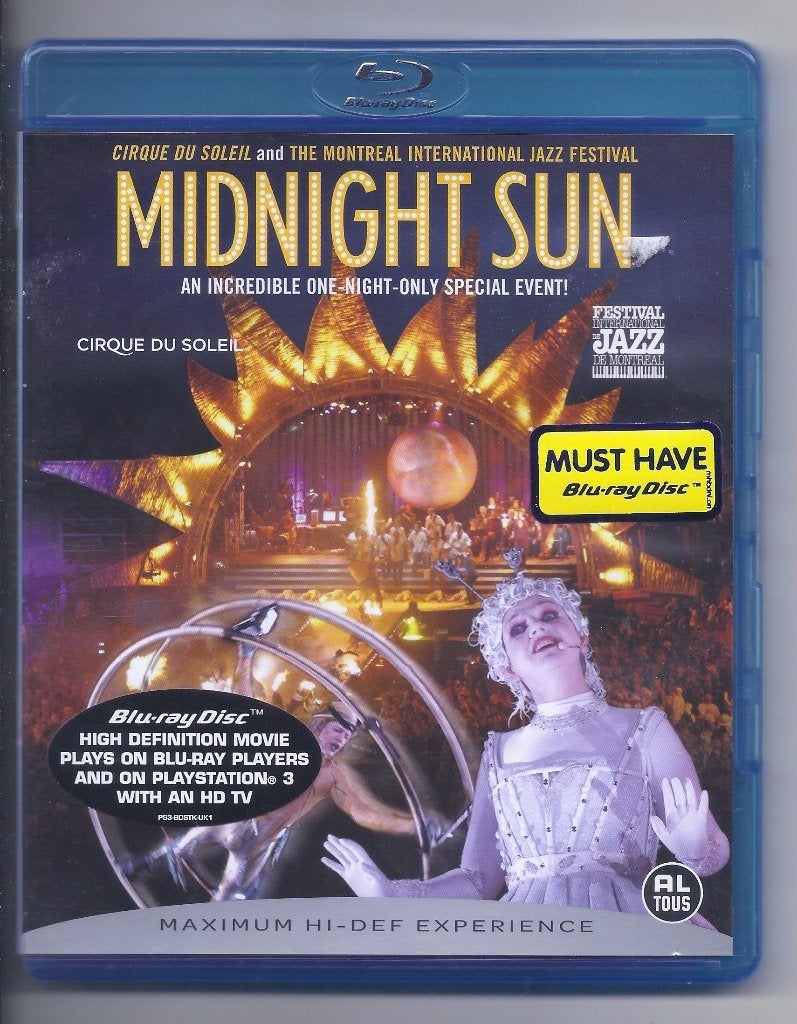 Cirque Du Soleil : Midnight Sun  Blu Ray disc  (NL versie), Cd's en Dvd's, Blu-ray, Muziek en Concerten, Verzenden, Alle leeftijden