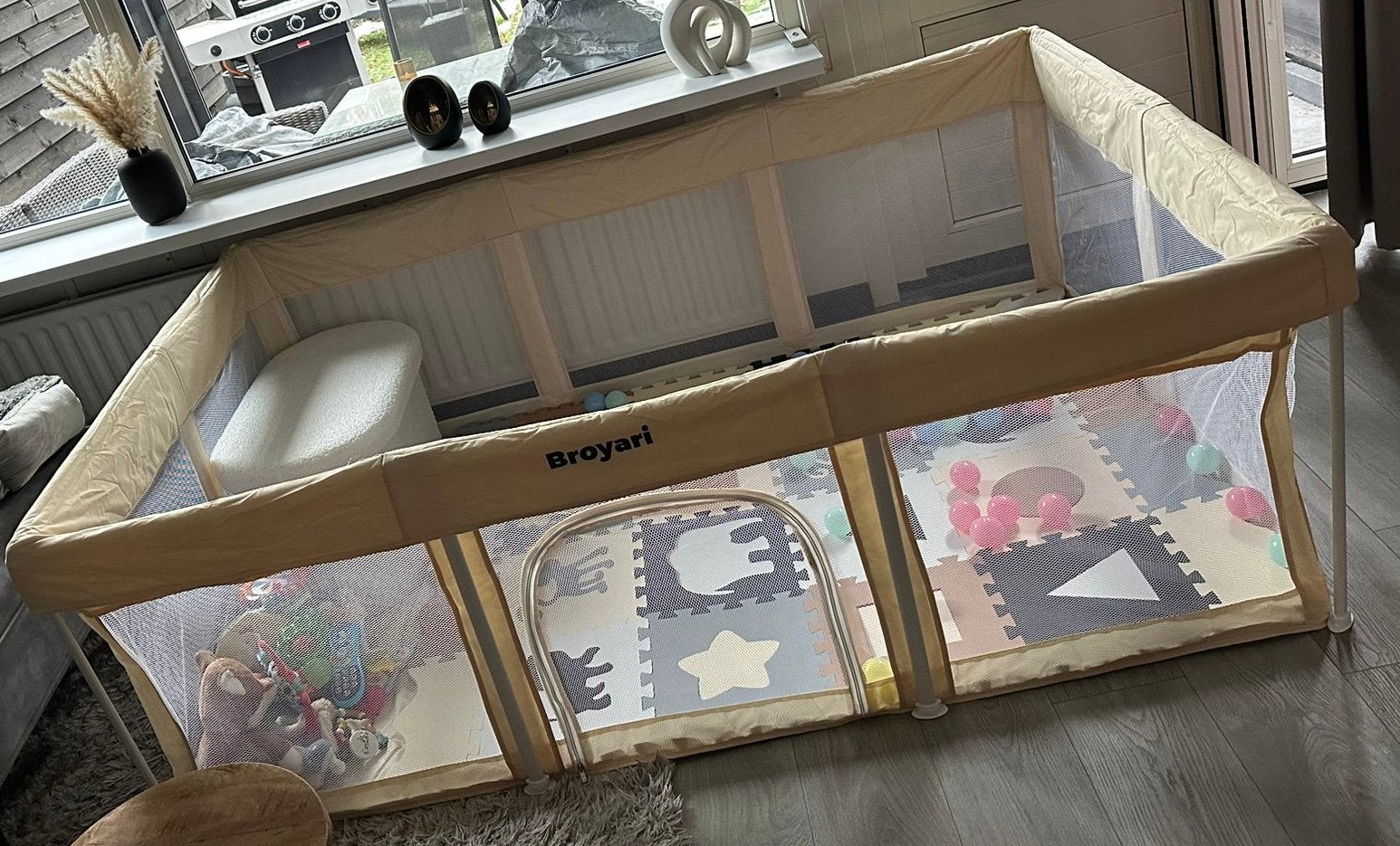 Grondbox Broyari, Kinderen en Baby's, Boxen, Zo goed als nieuw, Ophalen