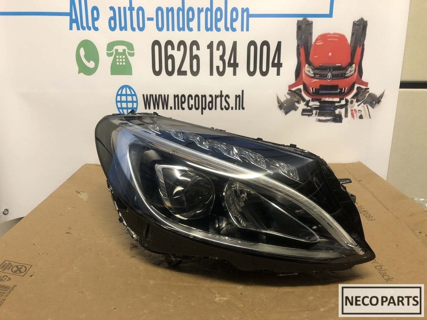 C klasse w205 high perf led koplamp rechts A2059062604, Gebruikt, -, Ophalen of Verzenden, -