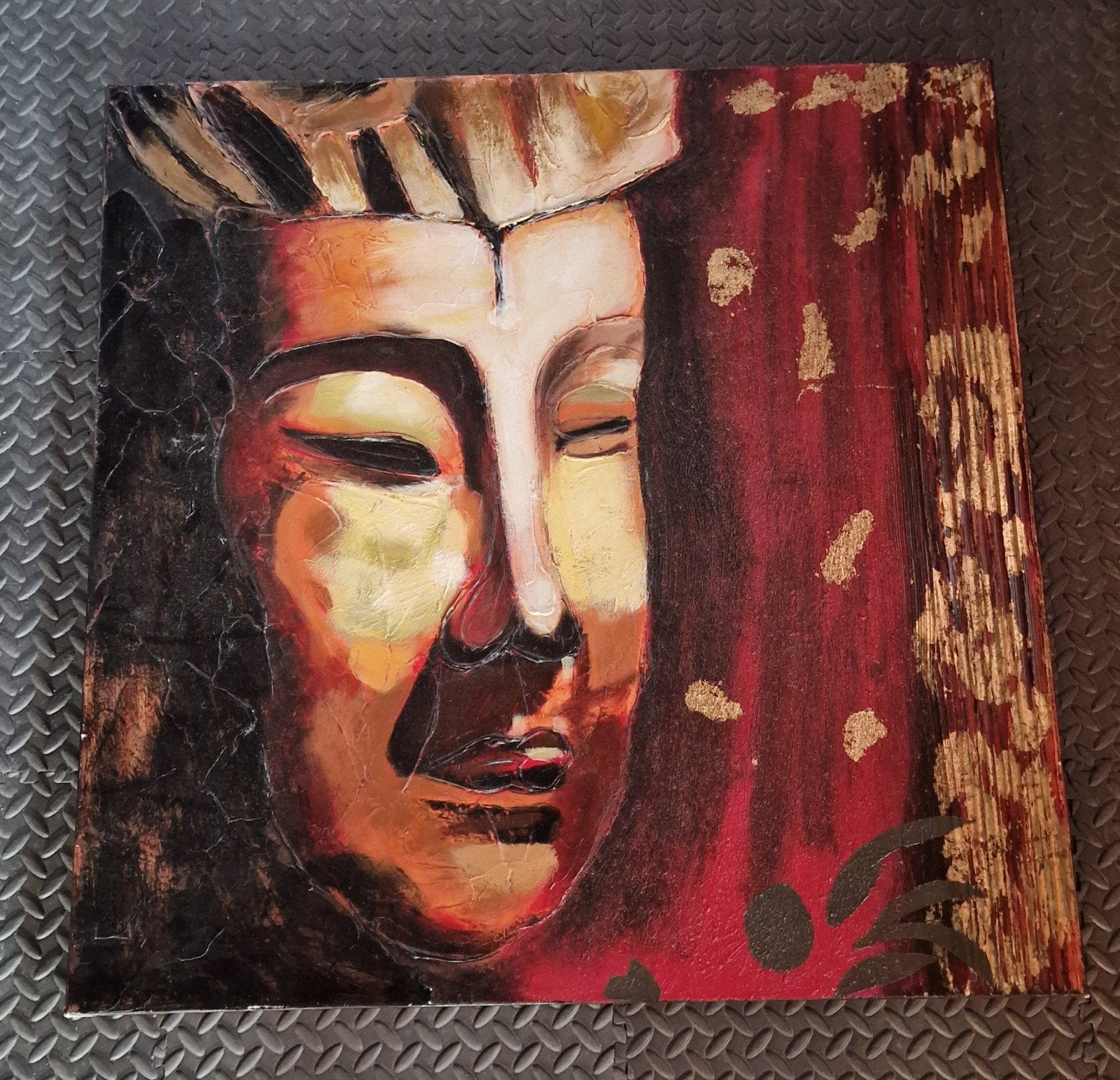 Cobra Art Company Boeddha Schilderij met Certificaat, Antiek en Kunst, Ophalen