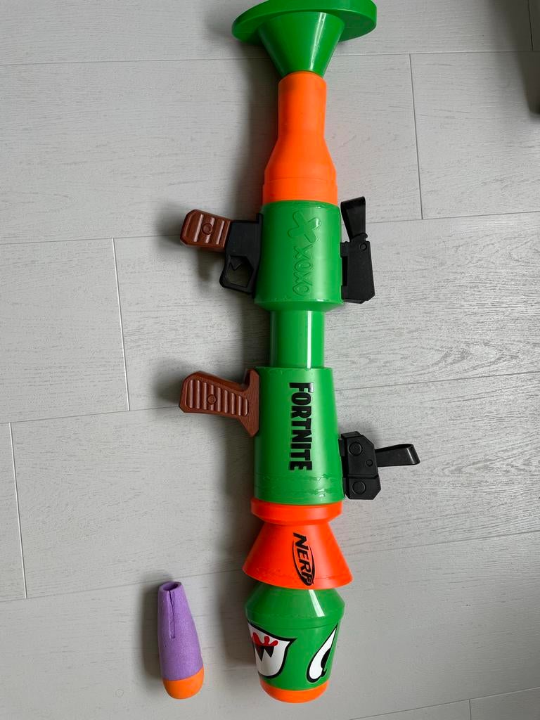 Fortnite Nerf Blaster Raketwerper - Groen/Oranje, Ophalen of Verzenden, Gebruikt, Jongen of Meisje