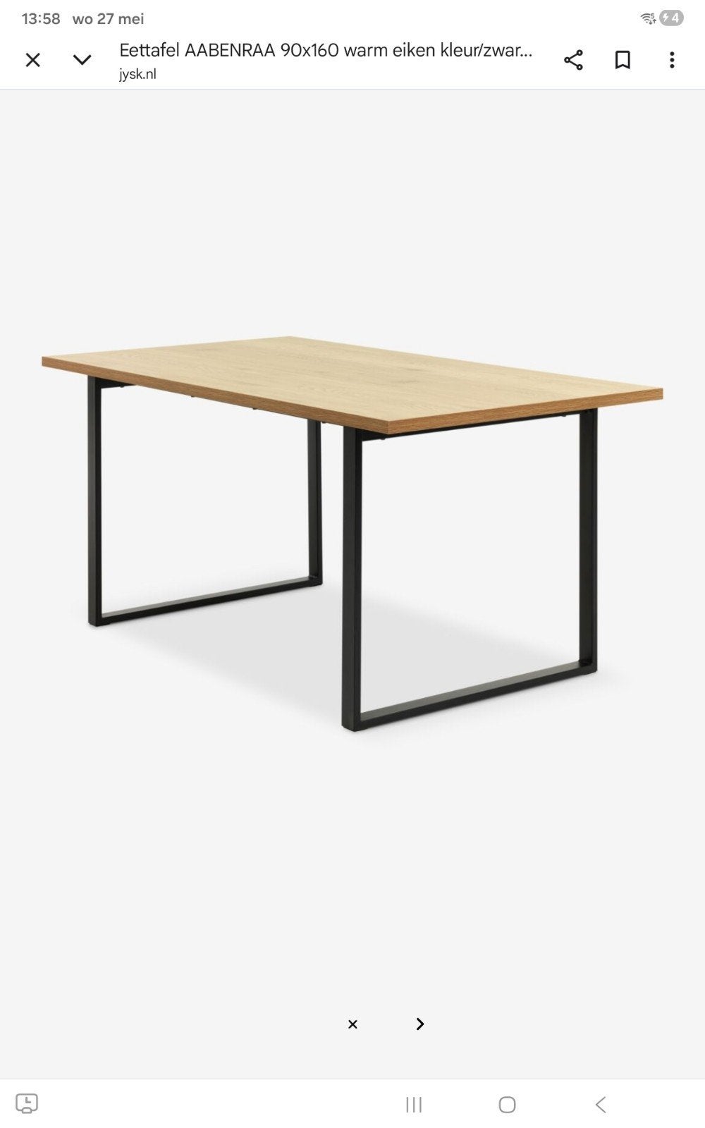 Eettafel, Ophalen, 100 tot 150 cm, 50 tot 100 cm, Zo goed als nieuw