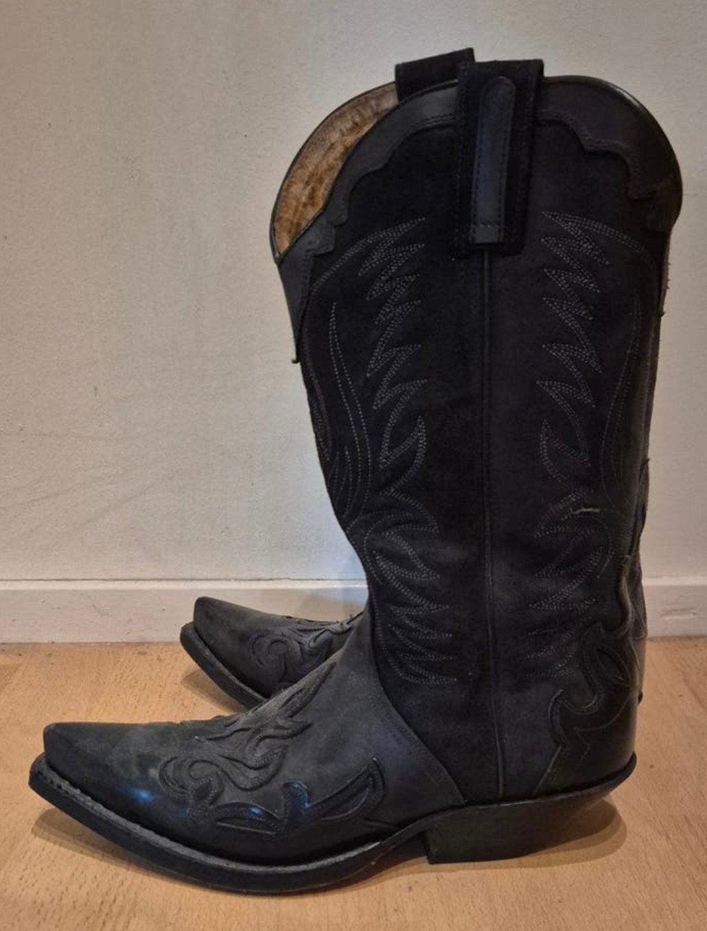 cowboylaarzen Sendra maat 40, Hoge laarzen, Zwart, Ophalen of Verzenden, Gedragen