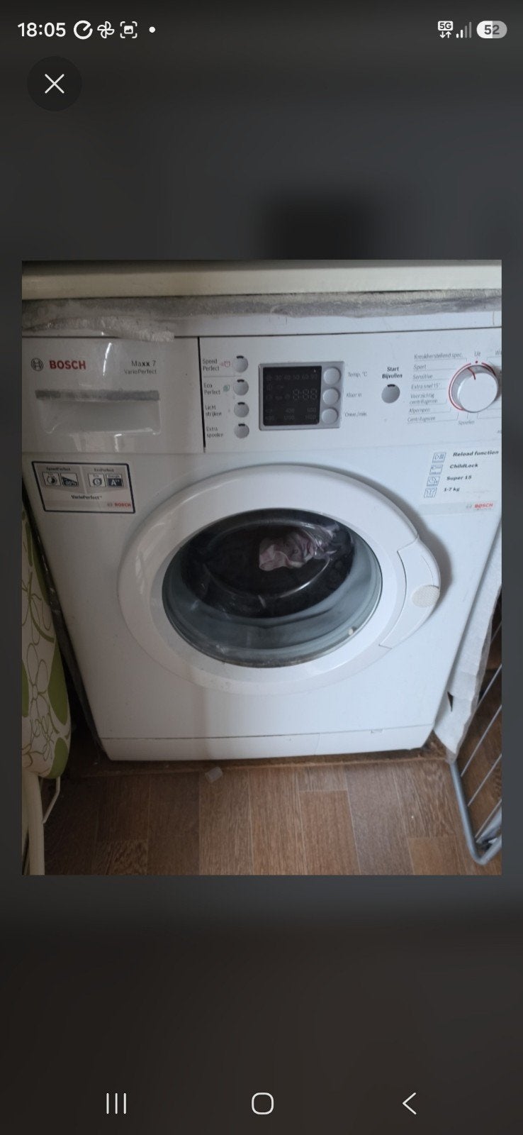 Bosch Maxx 7 VarioPerfect Wasmachine - 7 kg, Witgoed en Apparatuur, Wasmachines, 6 tot 8 kg, Ophalen of Verzenden, 1200 tot 1600 toeren