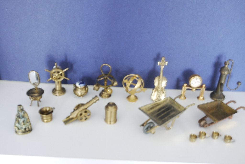 koper miniatuur ook voor poppenhuis diverse items, Ophalen of Verzenden, Koper