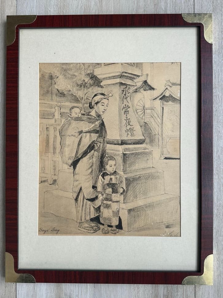 Willy Seiler Ets Chinees Boys Day 33/43 cm, Antiek en Kunst, Ophalen of Verzenden