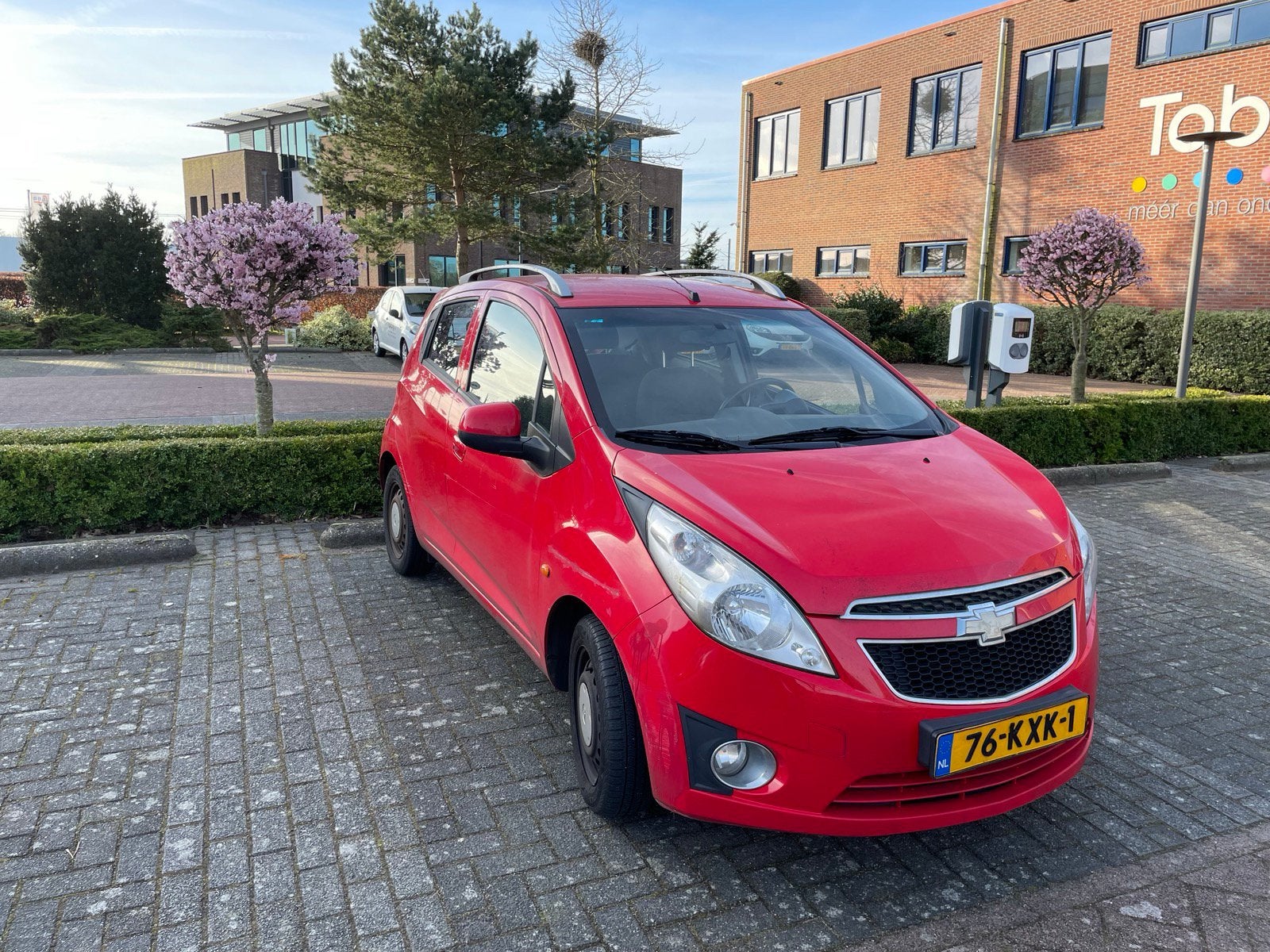 Chevrolet Spark 1.0 2010 Rood, Auto's, Stof, 4 cilinders, 0 kg, 68 pk