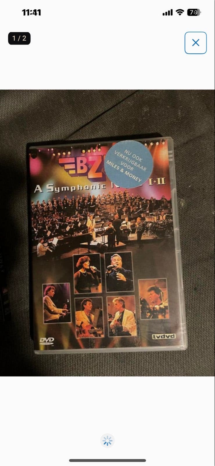 BZN A Symphonic Night I & II DVD - Muziekregistratie, Gebruikt, Alle leeftijden, Concert, Inclusief doosje
