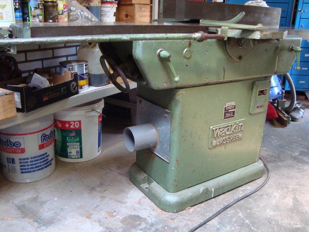 WADKIN BURSGREEN  vlakbank schaafmachine, Ophalen, Gebruikt, Elektrisch