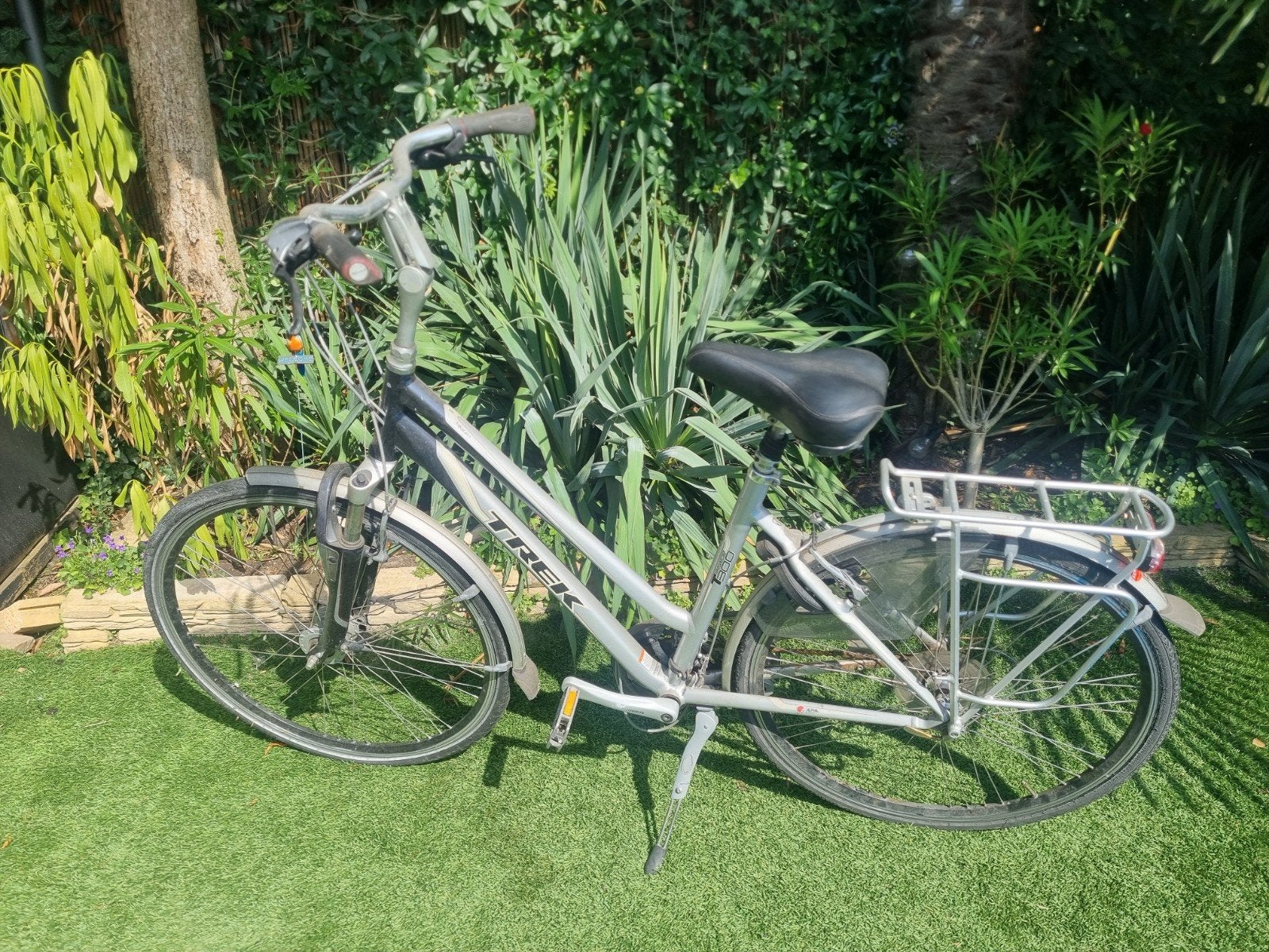 Trek damesfiets met bagagedrager, Velgrem, Versnellingen, Ophalen, Overige merken