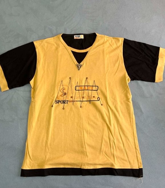 Heren t-shirt bruin, Ophalen of Verzenden, Zo goed als nieuw, Maat 48/50 (M), Bruin