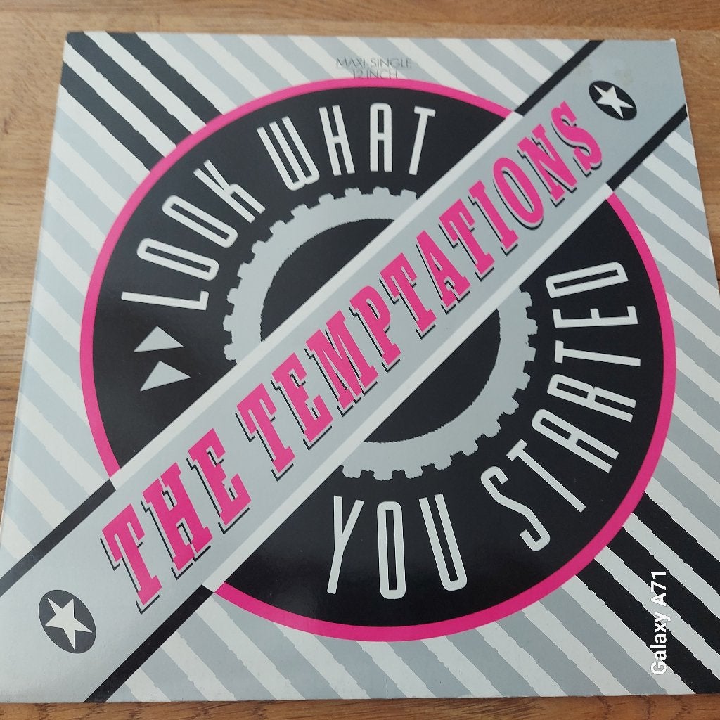 12 inch Maxisingel The Temptations - Look What You Started, Cd's en Dvd's, Vinyl | Dance en House, Gebruikt, Ophalen of Verzenden