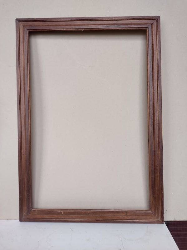 Schilderijlijst, strak, hout, donkerbruin, Huis en Inrichting, Woonaccessoires | Lijsten, Schilderijlijst, 48 cm, Ophalen of Verzenden