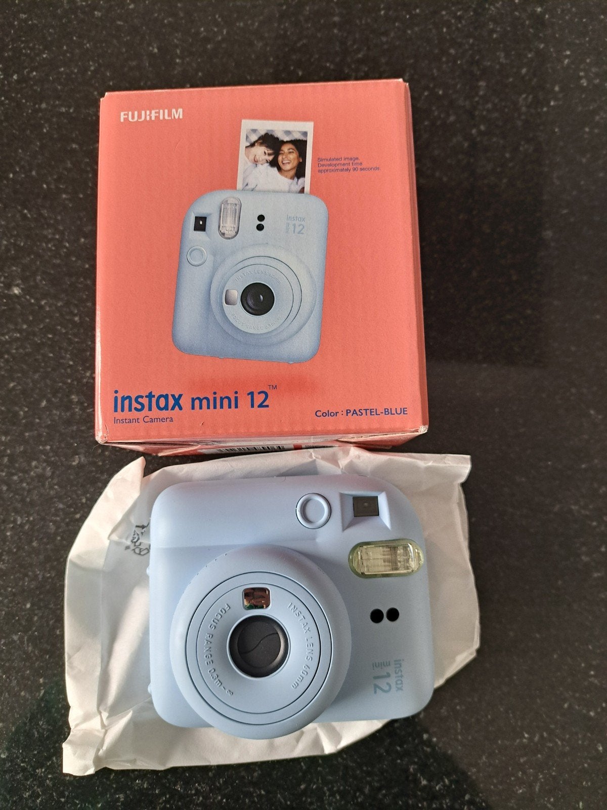 Instax mini camera 12 Pastel-blue, Ophalen of Verzenden, Nieuw, Polaroid, Fuji