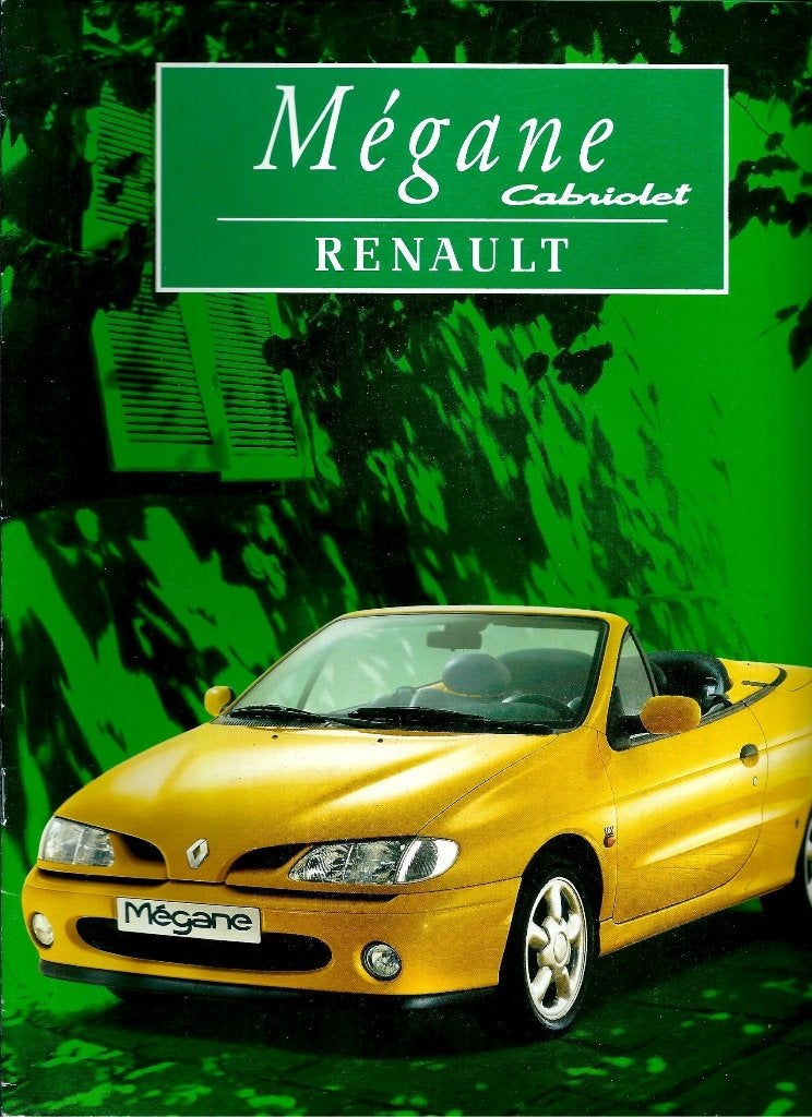Brochure Renault Megane Cabriolet 1997, Ophalen of Verzenden, Gelezen, Renault