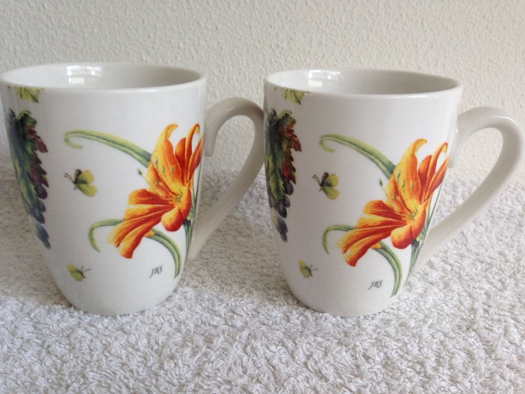 🌻2 Janneke Brinkman Koffie Mokken/ Bekers *Seasons*., Overige merken, Verzenden, Mok, Zo goed als nieuw