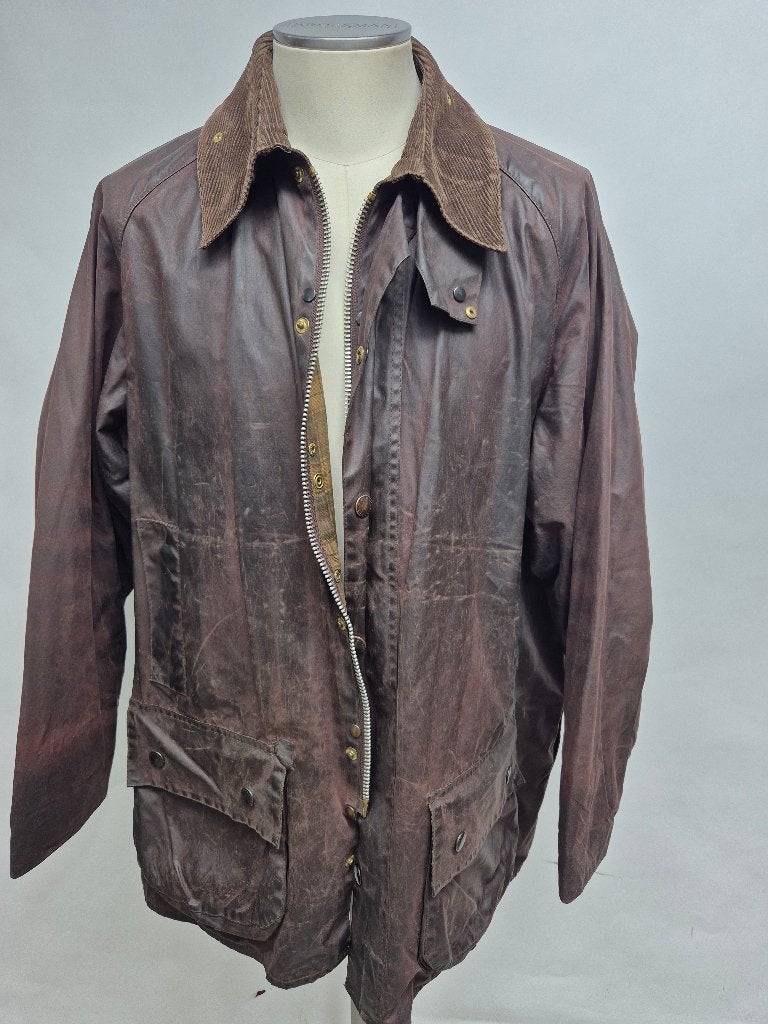 Barbour Beaufort wax jas, maat C48-122cm (XXL), Kleding | Heren, Barbour, Bruin, Overige maten, Ophalen of Verzenden