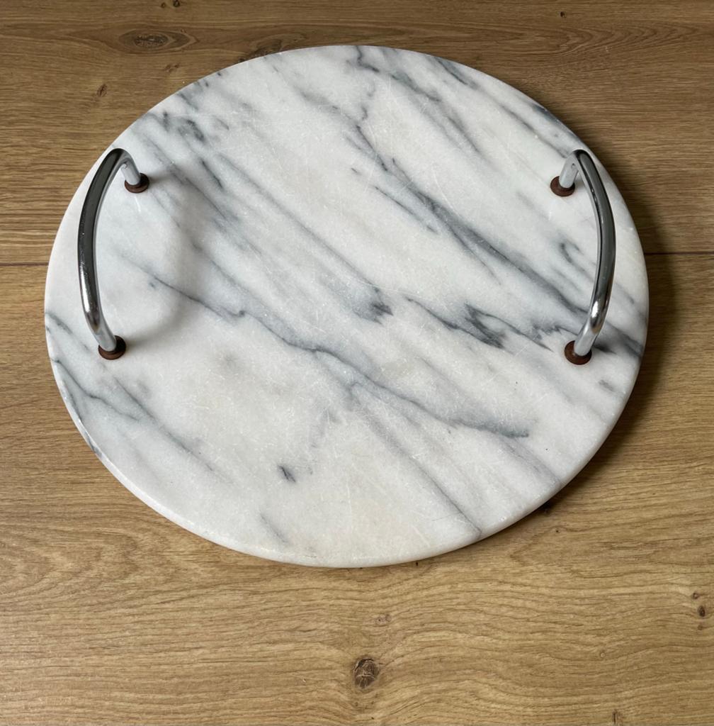 Prachtig marmer dienblad serveerschaal serveerplank retro, Huis en Inrichting, Woonaccessoires | Dienbladen, Ophalen of Verzenden