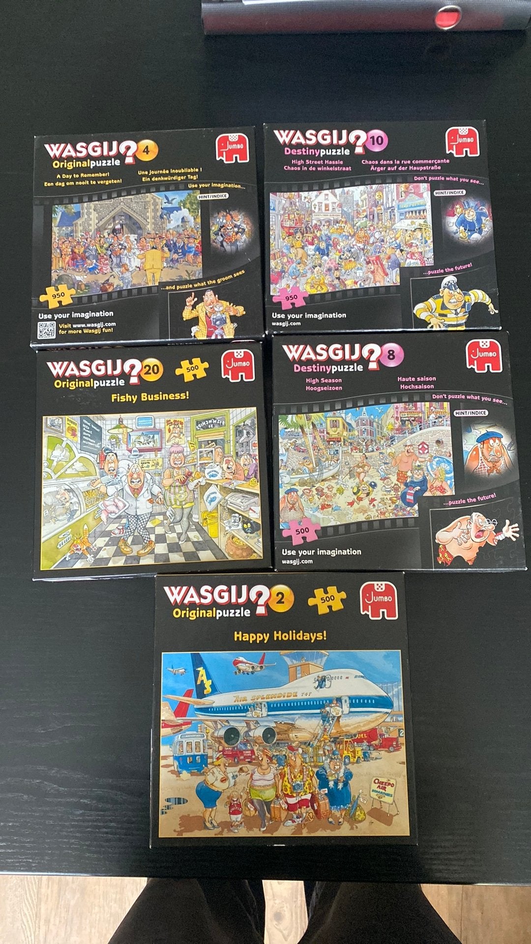 WASGIJ puzzels, 5 stuks, Ophalen of Verzenden, 500 t/m 1500 stukjes, Zo goed als nieuw