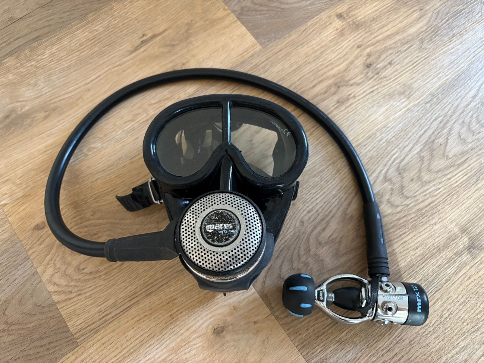 Volgelaatsmasker met Mares Automaat, Ophalen of Verzenden, Gebruikt