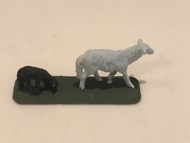 Handgeschilderde dieren op schaal H0, Ophalen of Verzenden, Nieuw, 1:50 of kleiner, Figuur of Figuren