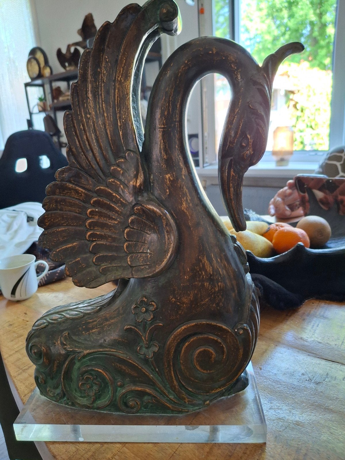 Art Deco Zwaan Beeld - Elegant en Decoratief, Ophalen of Verzenden