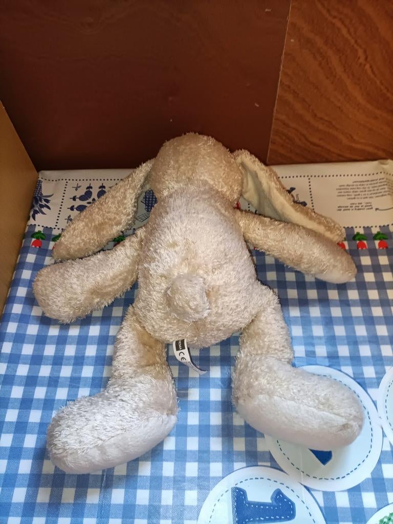 Hema konijn knuffel 35 cm groot, Ophalen of Verzenden, Zo goed als nieuw, Konijn