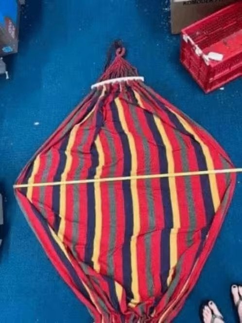 NIEUW! Hangmat draagbaar met tas €17,99, Opvouwbaar, Nieuw, Ophalen of Verzenden, Eenpersoons