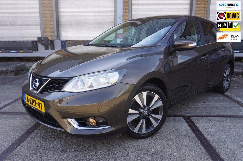 Nissan Pulsar 1.2 DIG-T Connect Edition, Auto's, Nissan, Euro 5, Stof, Gebruikt, Zwart