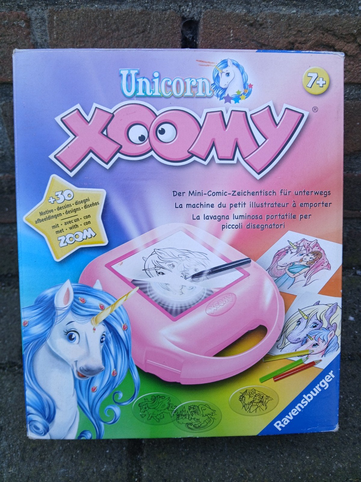 Ravensburger Unicorn Xoomy Mini Tekentafel, Ophalen of Verzenden, Gebruikt, Knutselen, Met licht