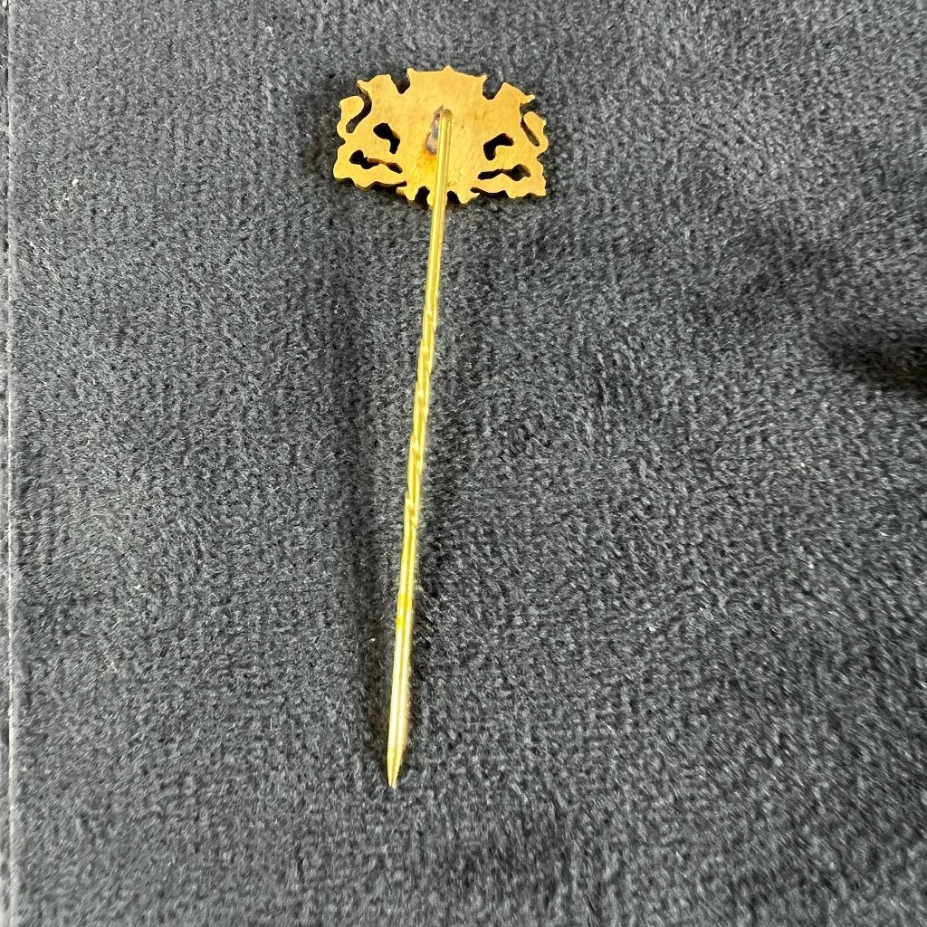Gouden Broche | 14k | 1,94g | wapen Den Haag | 414881, 4 tot 7 cm, Gebruikt, Ophalen of Verzenden, Goud