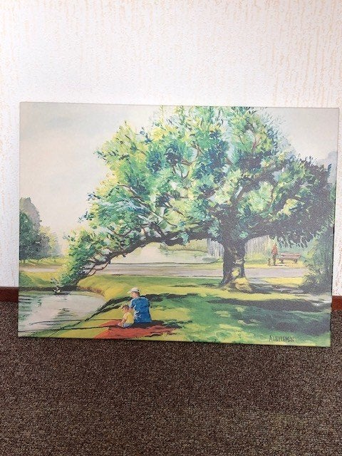 schilderij, Antiek en Kunst, Kunst | Schilderijen | Klassiek, Ophalen, Origineel werk, Landschap, Doek