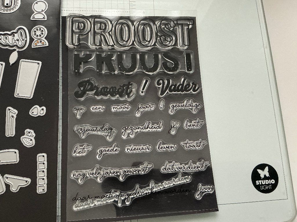 Snijmallen Proost Stempel en Snijmallen, Ophalen of Verzenden, Zo goed als nieuw, Clearstamp