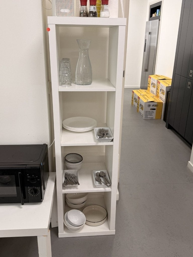 IKEA Kallax kast wit | 4 vakken, Ophalen, Met plank(en), Minder dan 50 cm, Gebruikt