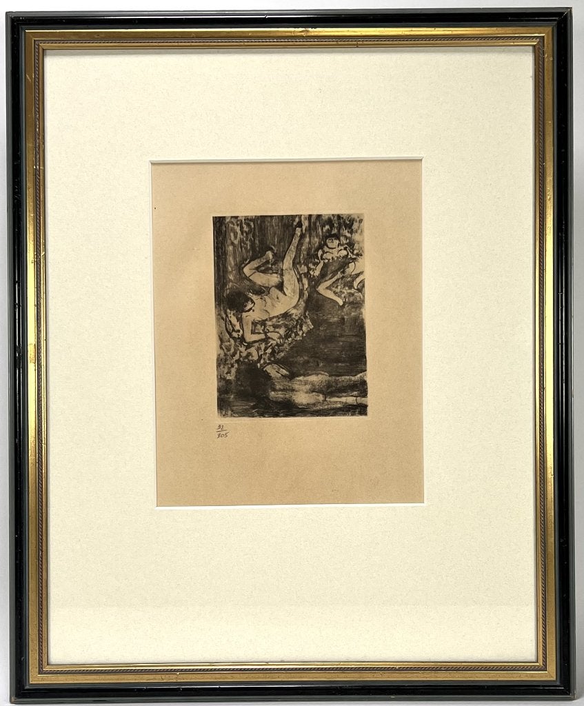 3. Ets naar Edgar Degas -  "Mime des courtisanes", 1932, Antiek en Kunst, Kunst | Etsen en Gravures, Ophalen, Ets