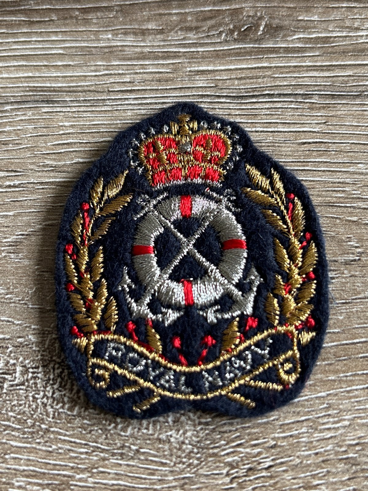 Vintage Royal Navy Embleem - Marine Badge, Ophalen, Marine, Engeland, Embleem of Badge