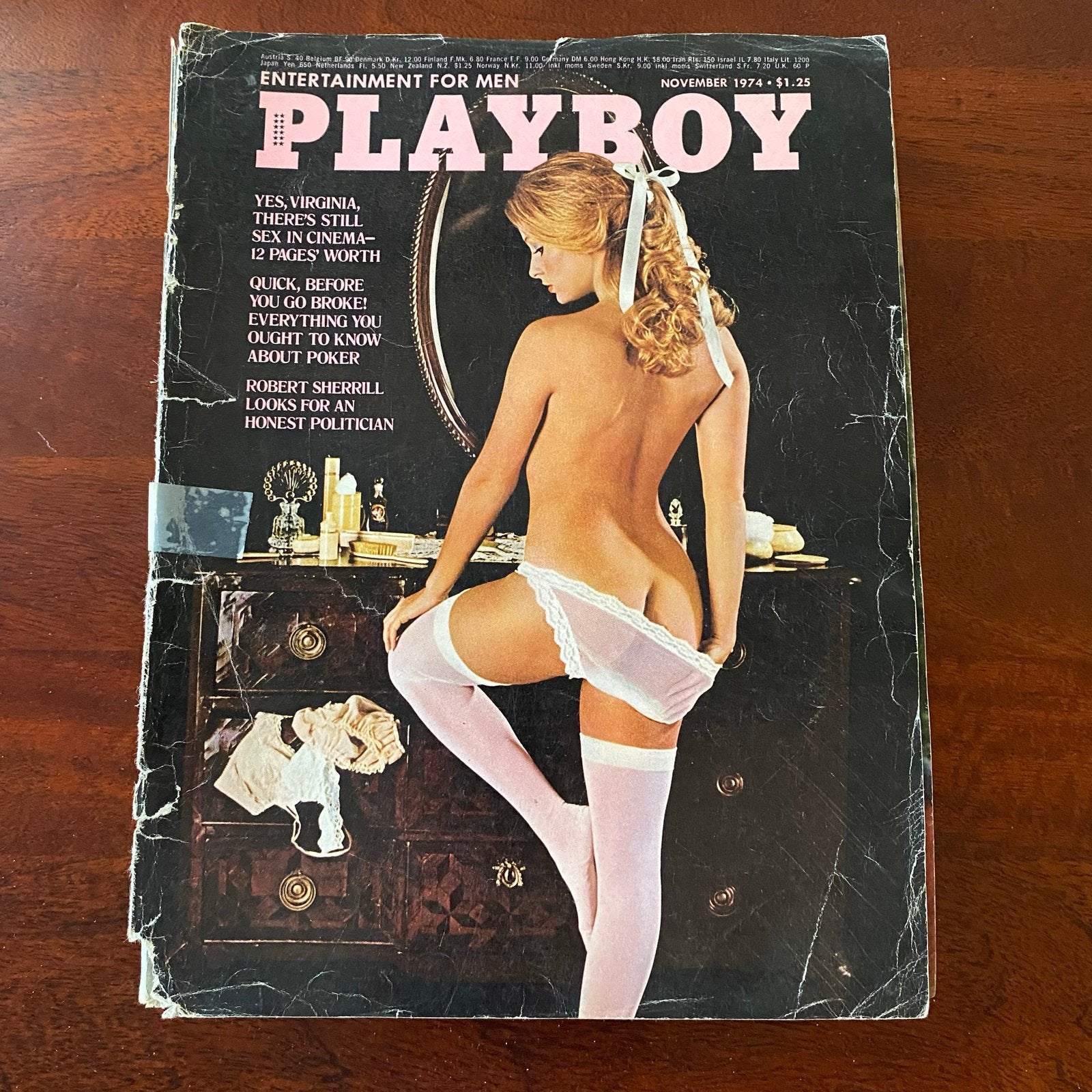Playboy Magazine US November 1974 - Vintage editie, Ophalen of Verzenden, Gelezen, Overige typen