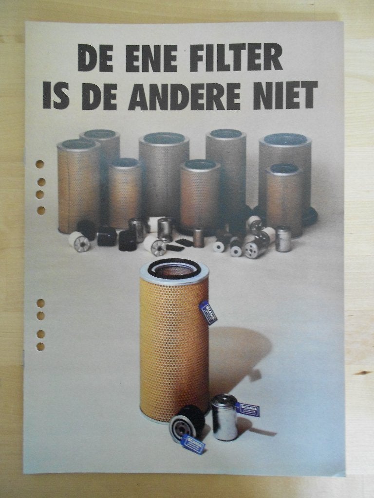 Scania Filter Brochure ca 1981 – 142 112 82 - NL, Gelezen, Ophalen of Verzenden, Overige merken, Scania