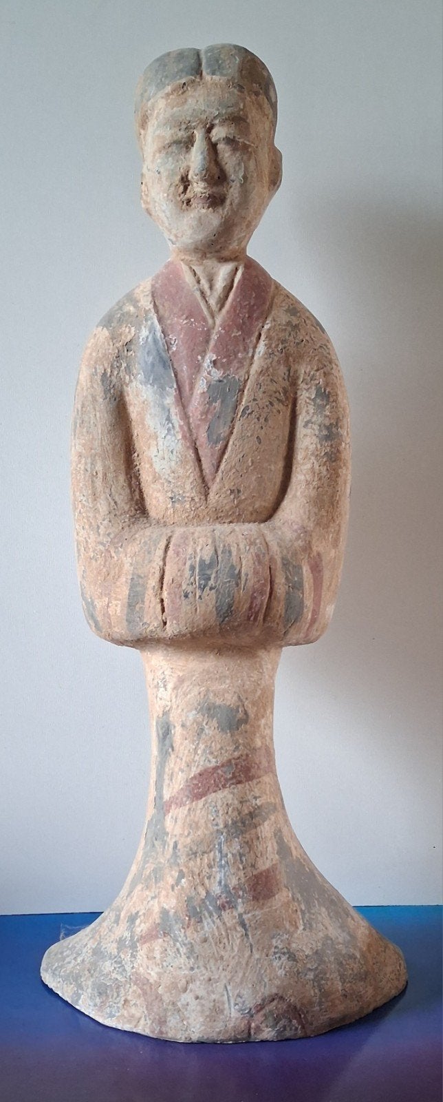 MINQUI. Grafbeeld. Han-Dynastie. 45 cm.  *Zie tekst., Natuurlijk materiaal, 45 cm, Handgemaakt, Ophalen of Verzenden