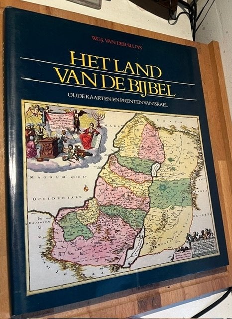 WGJ van der Sluys. Het land van de bijbel. Kaarten Israel'86, Boeken, Overige atlassen, WGJ van der Sluys, Ophalen of Verzenden