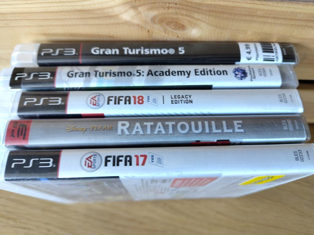 Spellen voor PlayStation 3 (Fifa17/18, ratatouille..), Alle leeftijden, Ophalen of Verzenden, Zo goed als nieuw, Overige gebieden