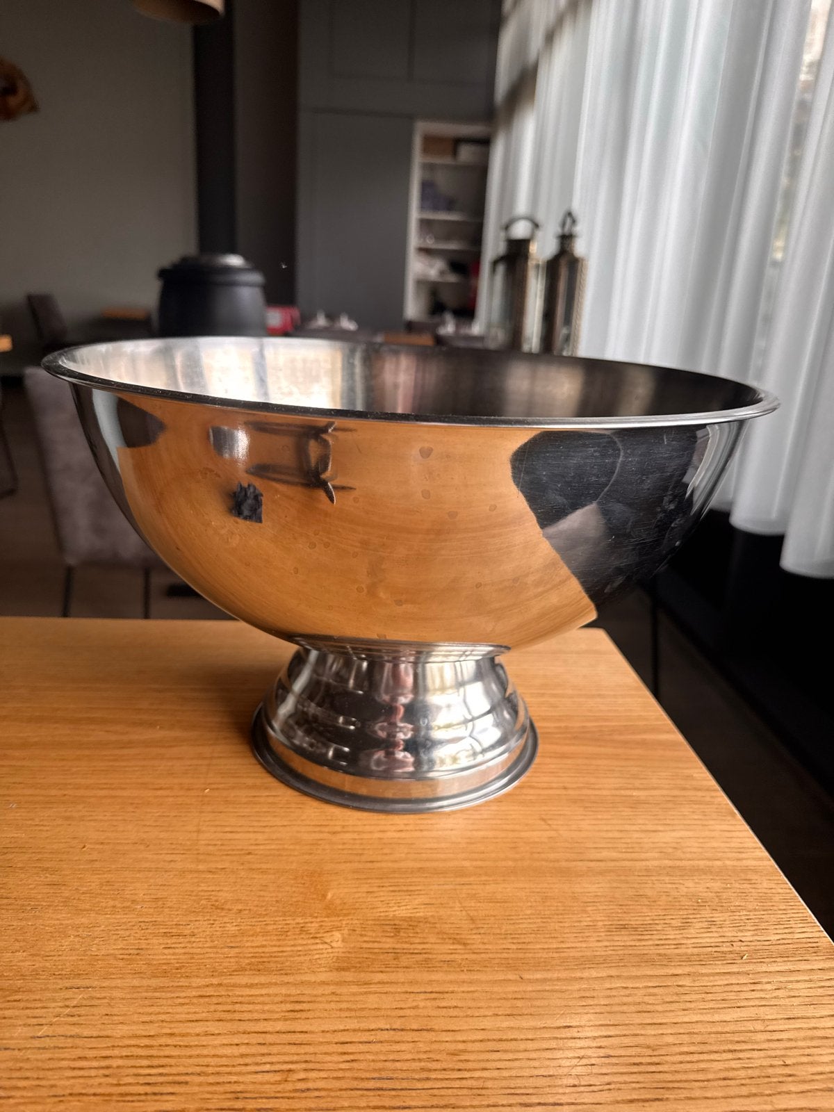 Grote champagnekoeler - RVS, Overige materialen, Schaal, Rond, Ophalen of Verzenden
