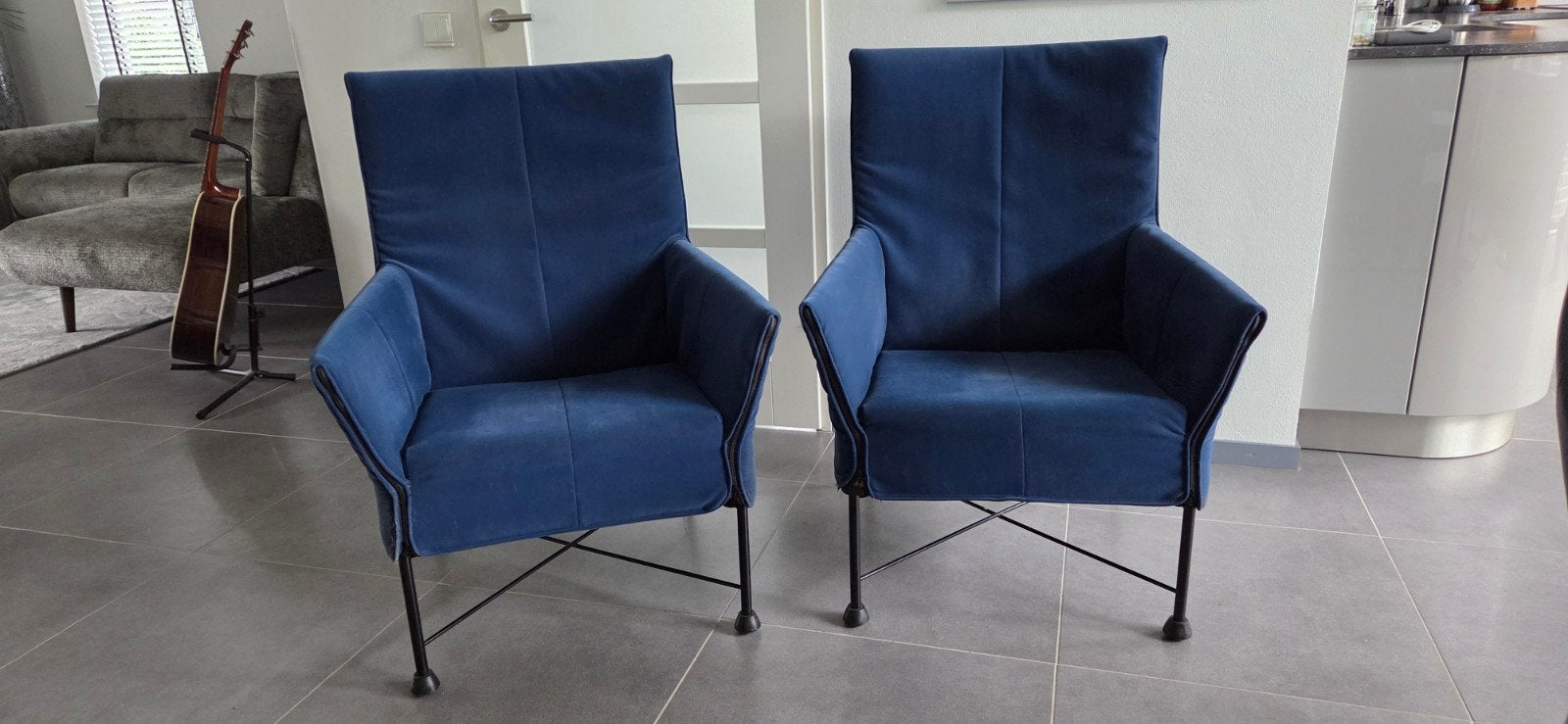Montis Charly, blauw, set van 2, Ophalen, Zo goed als nieuw, 75 tot 100 cm, 50 tot 75 cm