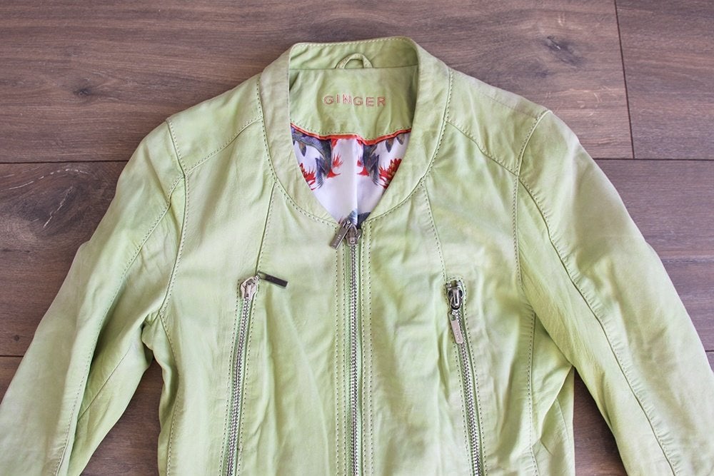 Prachtig Lams Leren Ginger Jasje (XS) € 125,-, Overige kleuren, Ginger, Ophalen of Verzenden, Zo goed als nieuw