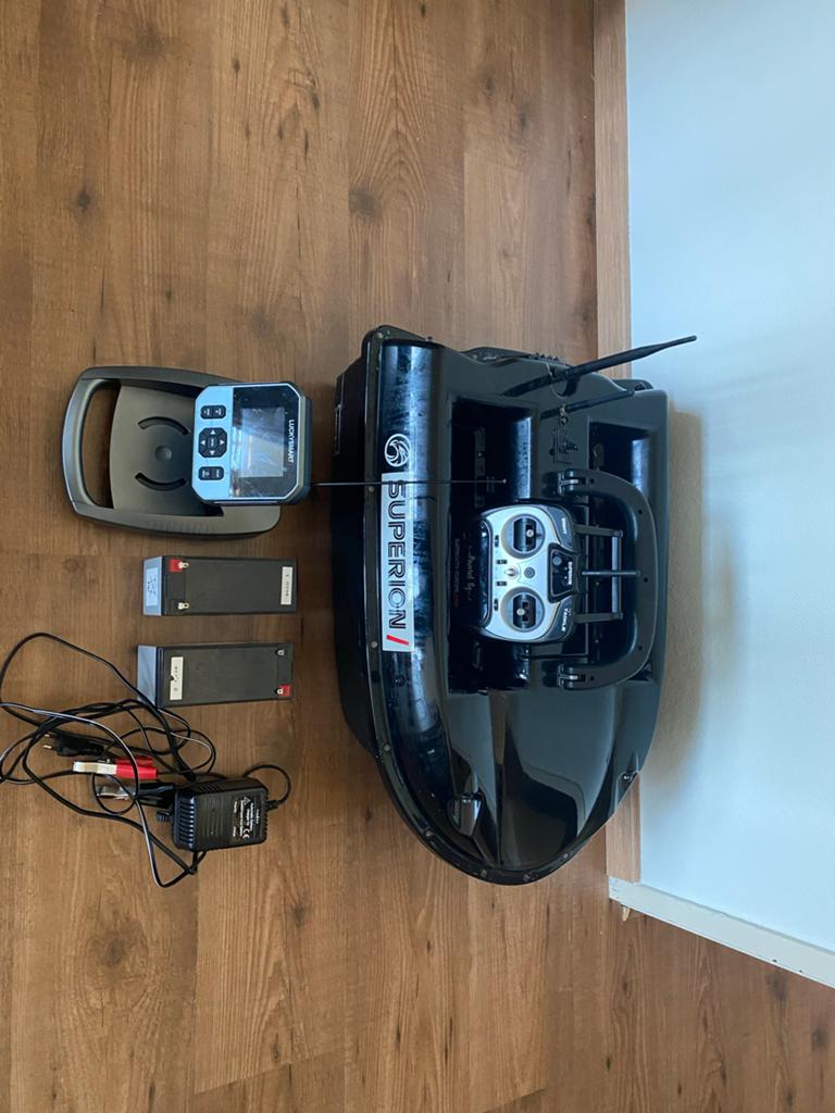 Voerboot Superion met dieptemeter en tas, Watersport en Boten, Ophalen, Gebruikt