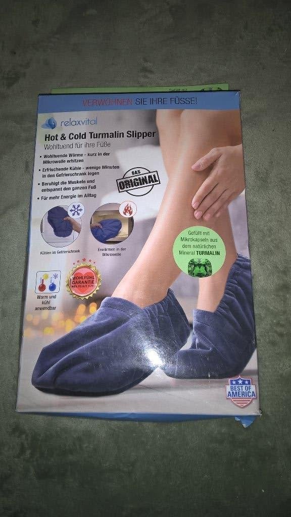 NIEUW RELAXVITAL WELNESS PANTOFFEL SLIPPER TOERMALIJN STEEN, Ophalen, Nieuw, Blauw, Pantoffels of Sloffen