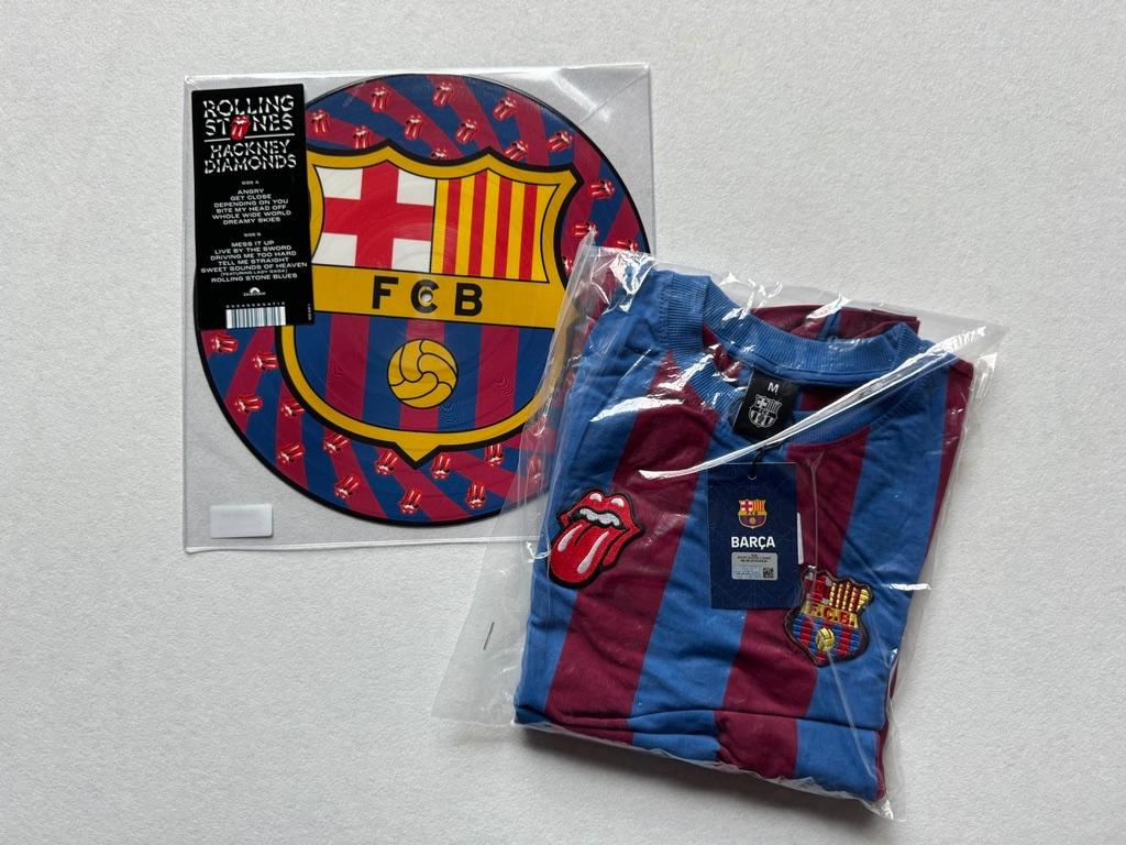 The Rolling Stones - picture disc + FC Barcelona shirt, Ophalen of Verzenden, Nieuw in verpakking, 12 inch, Poprock