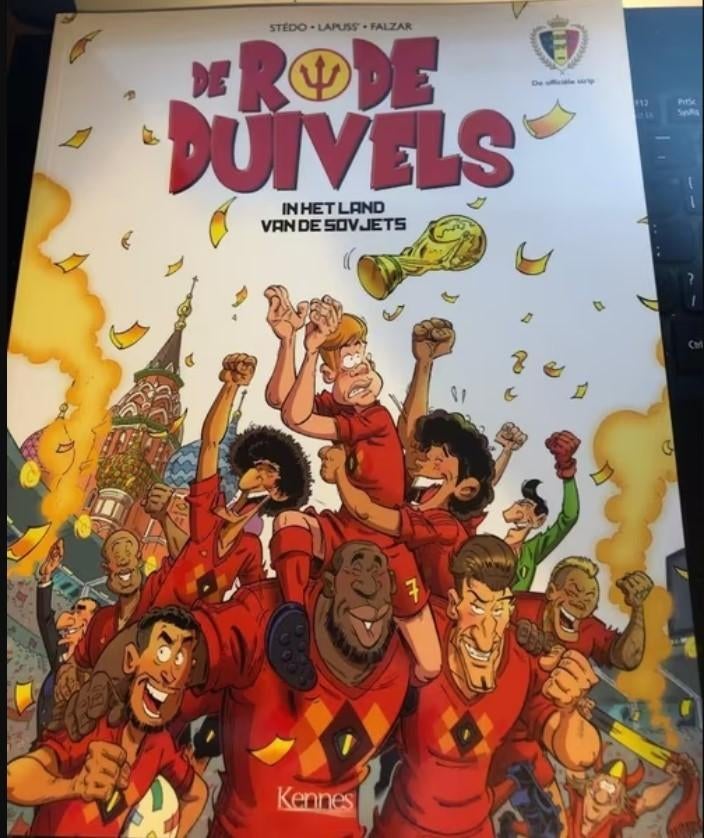 De Rode Duivels in het land van de Sovjets x1, Eén stripboek, Ophalen of Verzenden, Zo goed als nieuw