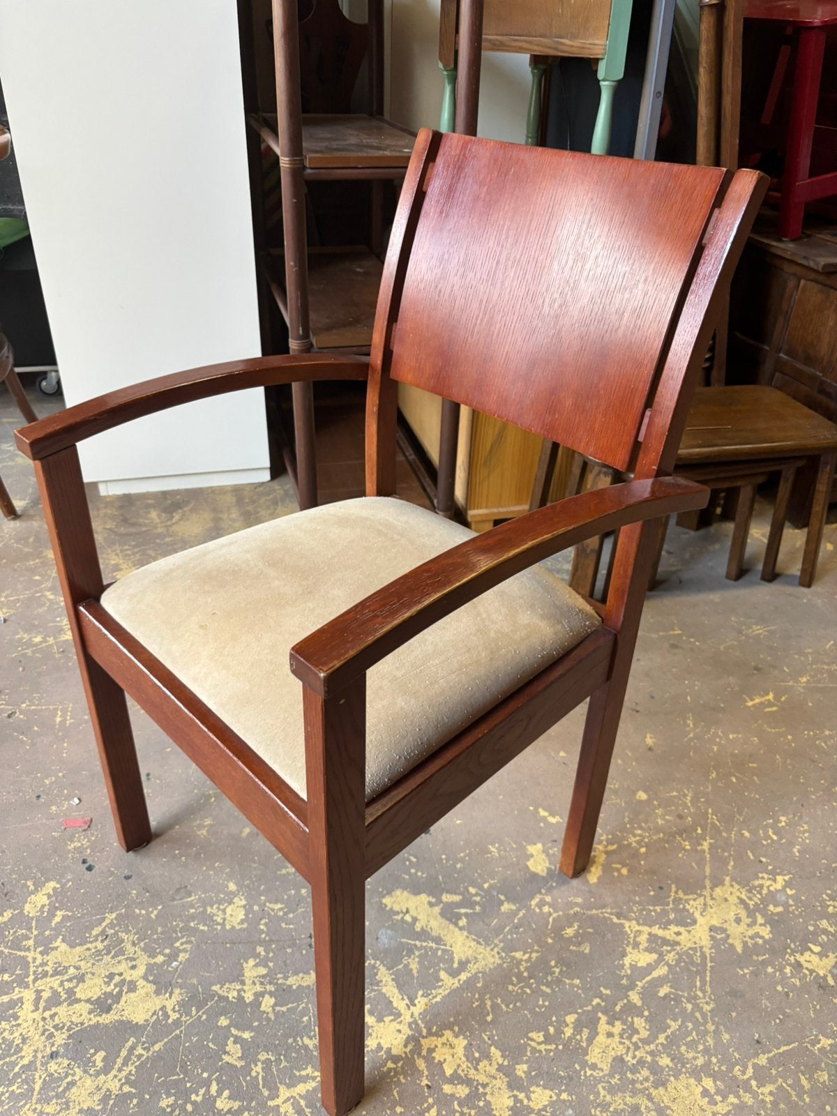 Vintage eettafelstoelen 6x - 55x55x45H, Antiek en Kunst, Ophalen of Verzenden